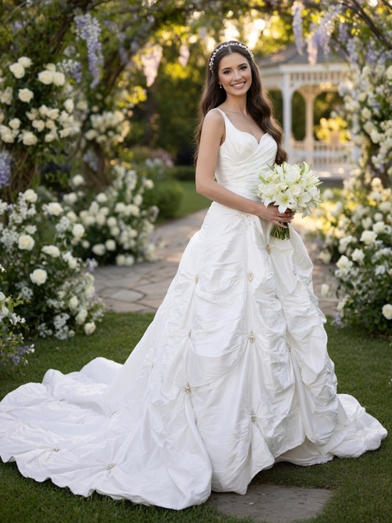 Princess for a day Dresses & Skirts - PRINCESSES FOR A DAY Stunning White Wedding Gown This Is Gorgeous Like New
